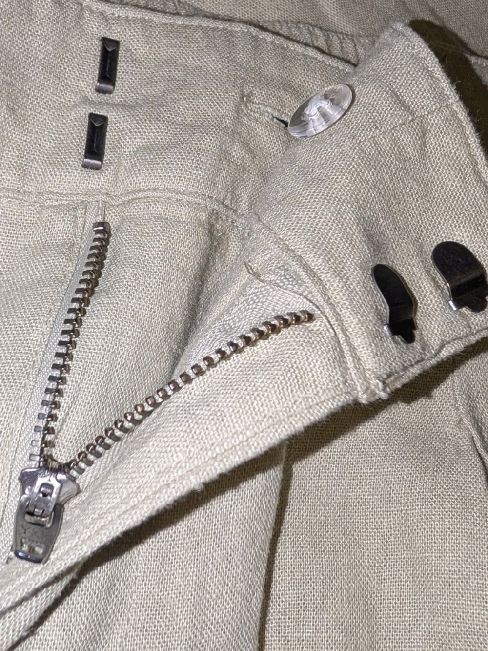 a new day Beige Wide Leg Linen-Blend Pants - Picture 4 of 6